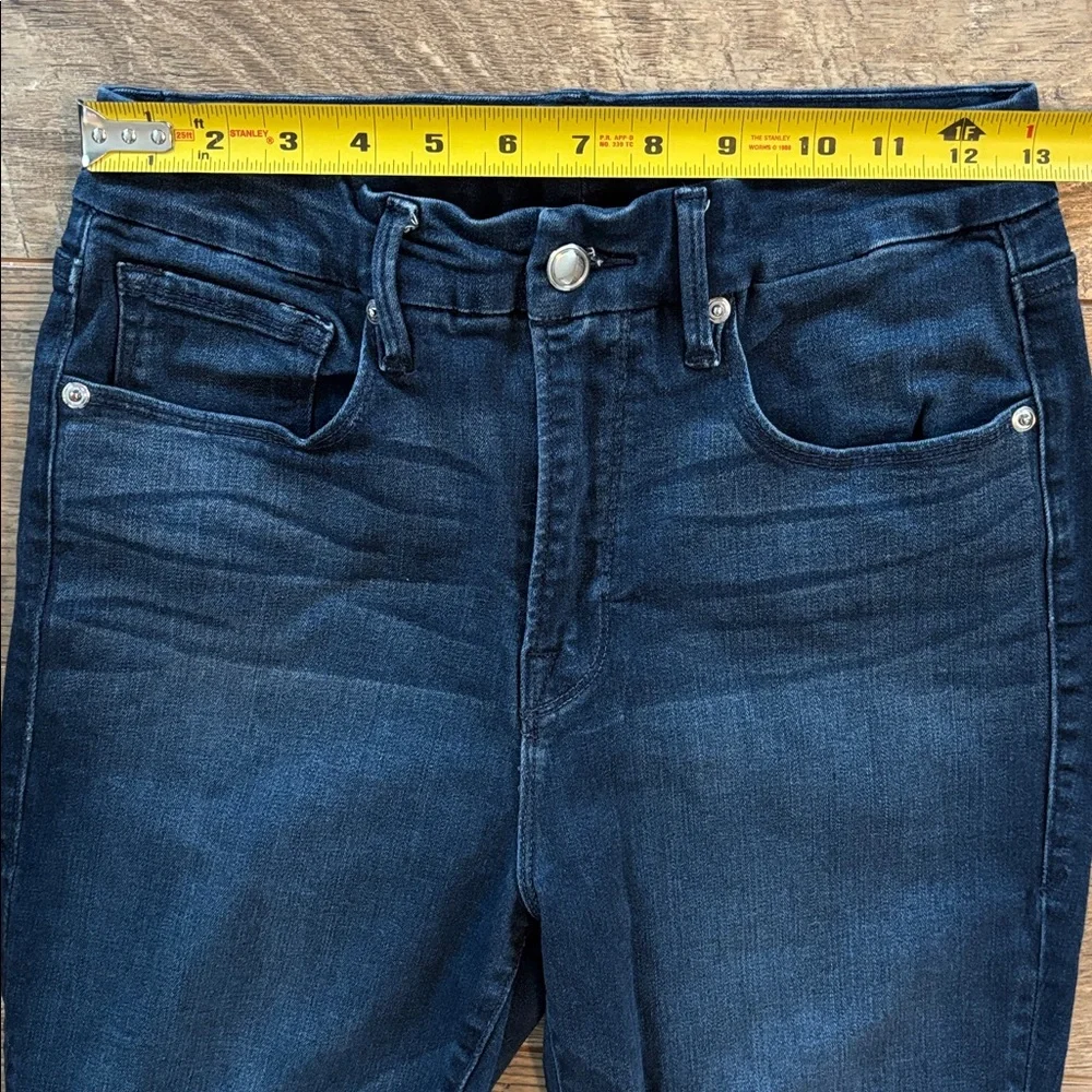 Good American Good Legs High Rise Skinny Jeans 10/30 Women Dark Wash Stretch - Picture 4 of 8